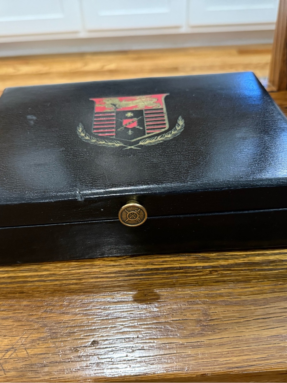 Lord Buxton Black Leather Jewelry Box Red Velvet Lined Ring Case 25+
